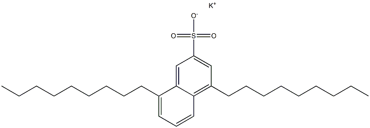 4,8-Dinonyl-2-naphthalenesulfonic acid potassium salt 结构式