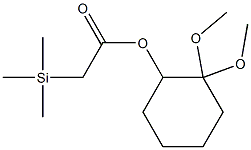 Trimethylsilylacetic acid 2,2-dimethoxycyclohexyl ester 结构式