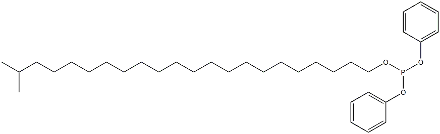 Phosphorous acid diphenyl 21-methyldocosyl ester 结构式