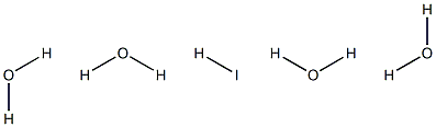 Hydrogen iodide tetrahydrate 结构式