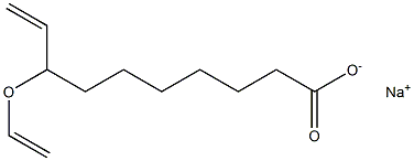 8-Ethenyloxy-9-decenoic acid sodium salt 结构式