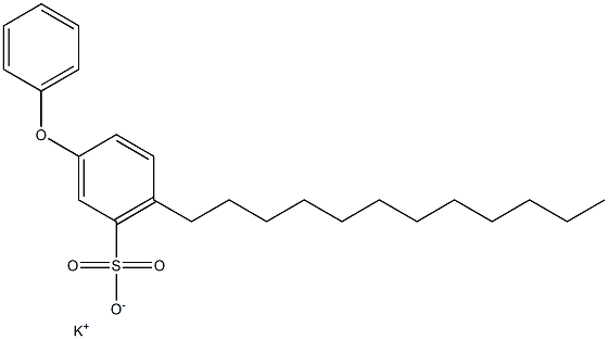 3-Phenoxy-6-dodecylbenzenesulfonic acid potassium salt 结构式