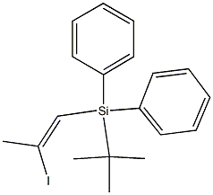 1-[Diphenyl(tert-butyl)silyl]-2-iodo-1-propene 结构式