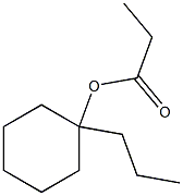 Propionic acid 1-propylcyclohexyl ester 结构式