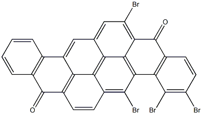 3,4,5,15-Tetrabromo-8,16-pyranthrenedione 结构式