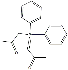 Diphenyl(2-oxopropyl)(2-oxopropylidene)phosphorane 结构式