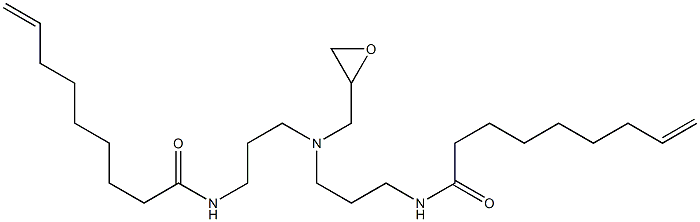 N,N'-[(Oxiran-2-ylmethylimino)bis(3,1-propanediyl)]bis(8-nonenamide) 结构式