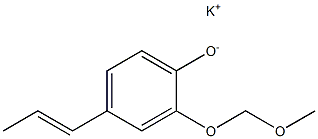 Potassium 2-(methoxymethoxy)-4-(1-propenyl)phenolate 结构式