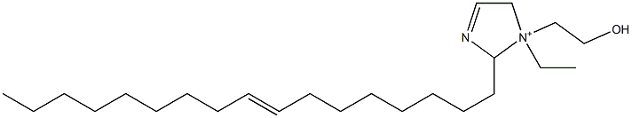 1-Ethyl-2-(8-heptadecenyl)-1-(2-hydroxyethyl)-3-imidazoline-1-ium 结构式