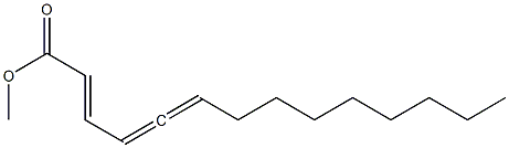 (2E)-Tetradeca-2,4,5-trienoic acid methyl ester 结构式