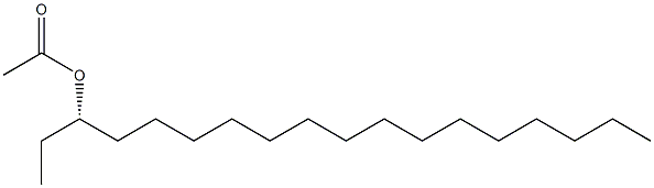 (-)-Acetic acid (S)-1-ethylhexadecyl ester 结构式