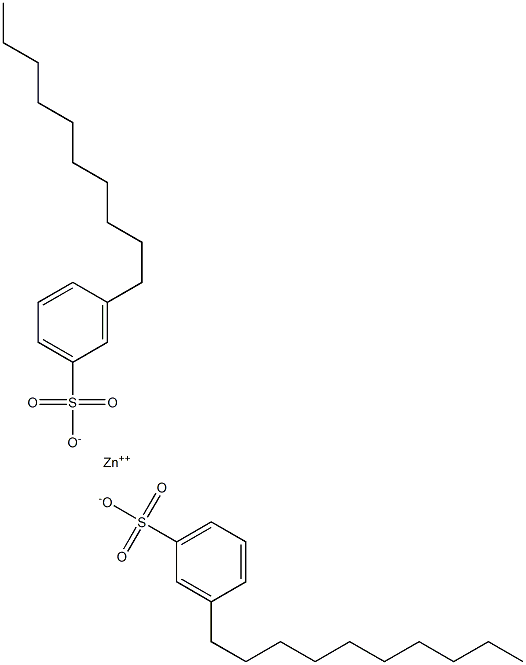 Bis(3-decylbenzenesulfonic acid)zinc salt 结构式