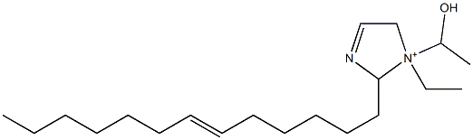 1-Ethyl-1-(1-hydroxyethyl)-2-(6-tridecenyl)-3-imidazoline-1-ium 结构式