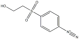 4-[(2-Hydroxyethyl)sulfonyl]benzenediazonium 结构式