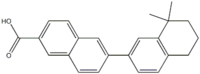 6-(1,1-Dimethyltetralin-7-yl)naphthalene-2-carboxylic acid 结构式