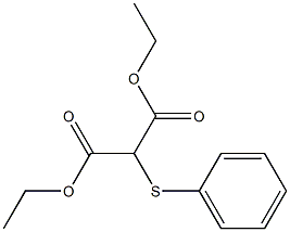 2-(Phenylthio)malonic acid diethyl ester 结构式