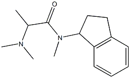 2-(Dimethylamino)-N-(indan-1-yl)-N-methylpropionamide 结构式