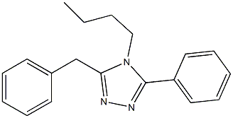 4-Butyl-5-phenyl-3-benzyl-4H-1,2,4-triazole 结构式