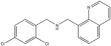 N-(2,4-Dichlorobenzyl)-8-quinolinylmethanamine 结构式