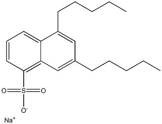 5,7-Dipentyl-1-naphthalenesulfonic acid sodium salt 结构式