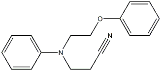 N-(2-Cyanoethyl)-N-(2-phenoxyethyl)aniline 结构式