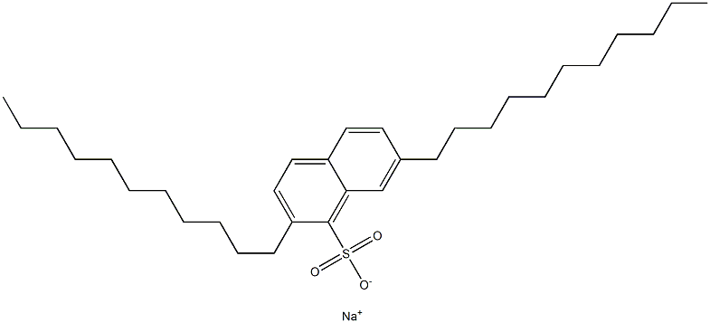 2,7-Diundecyl-1-naphthalenesulfonic acid sodium salt 结构式