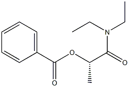 [S,(+)]-2-(Benzoyloxy)-N,N-diethylpropionamide 结构式