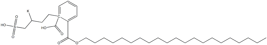 Phthalic acid 1-henicosyl 2-(3-potassiosulfobutyl) ester 结构式
