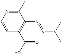 3-(3,3-Dimethyltriazen-1-yl)-2-methylpyridine-4-carboxylic acid 结构式