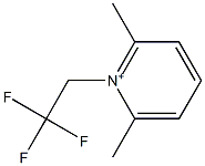 1-(2,2,2-Trifluoroethyl)-2,6-dimethylpyridinium 结构式