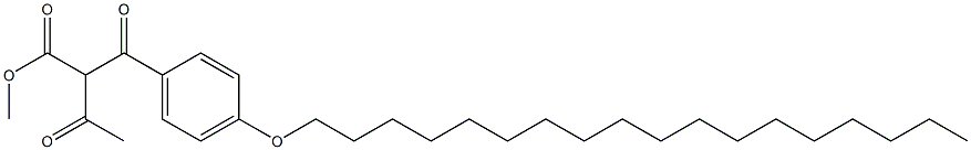 2-(p-Octadecyloxybenzoyl)-3-oxobutyric acid methyl ester 结构式