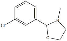 2-(m-Chlorophenyl)-3-methyloxazolidine 结构式