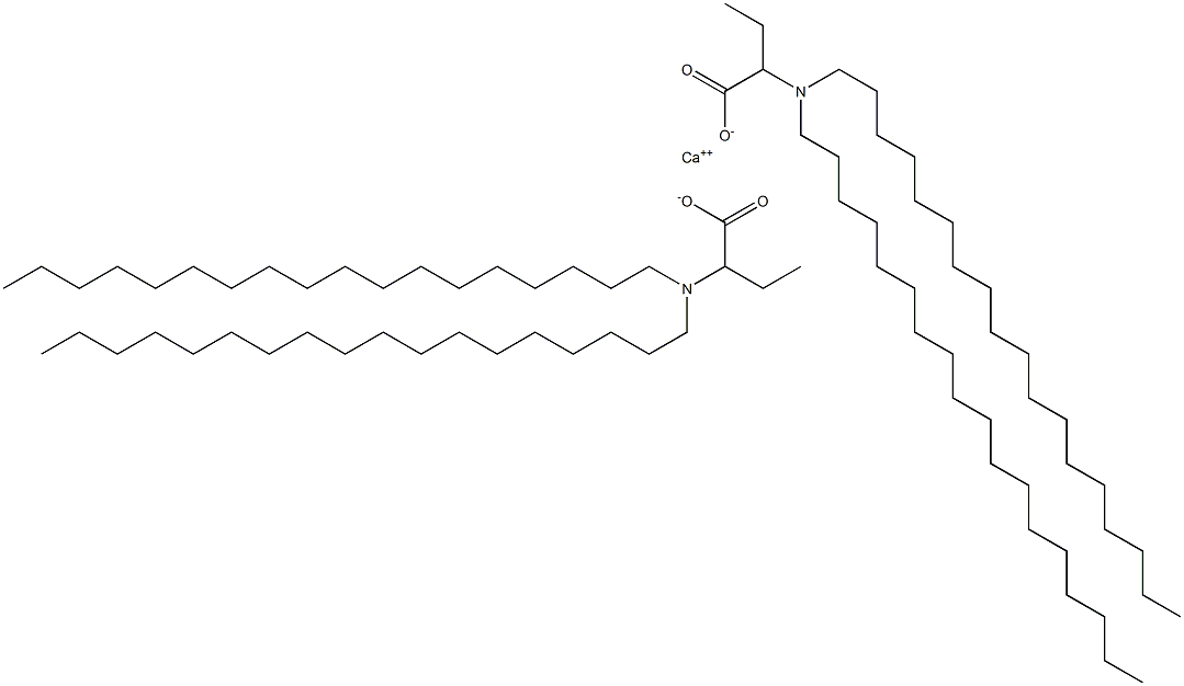 Bis[2-(dioctadecylamino)butyric acid]calcium salt 结构式
