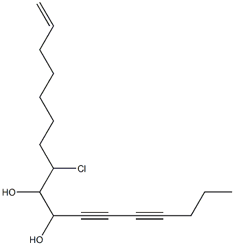 8-Chloro-1-heptadecene-11,13-diyne-9,10-diol 结构式