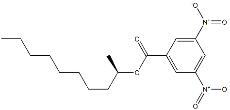 (-)-3,5-Dinitrobenzoic acid (R)-1-methylnonyl ester 结构式