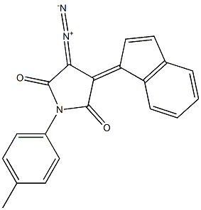 Dihydro-1-(4-methylphenyl)-3-diazo-4-(1H-inden-1-ylidene)-1H-pyrrole-2,5-dione 结构式