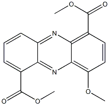 4-Methoxy-1,6-phenazinedicarboxylic acid dimethyl ester 结构式