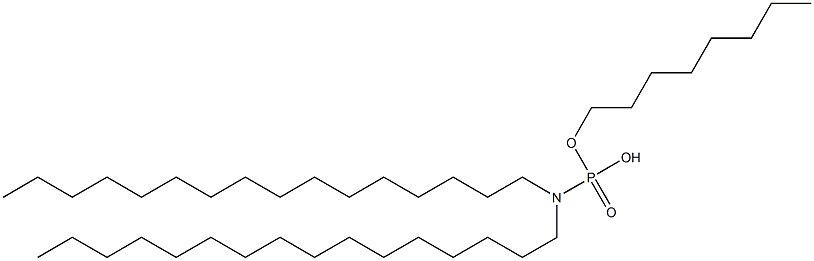 N,N-Dihexadecylamidophosphoric acid hydrogen octyl ester 结构式