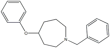 1-Phenylmethyl-4-phenoxyhexahydro-1H-azepine 结构式