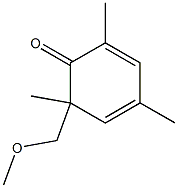 2,4,6-Trimethyl-6-[methoxymethyl]-2,4-cyclohexadien-1-one 结构式