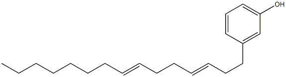 3-(3,7-Pentadecadienyl)phenol 结构式