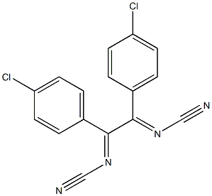 1,2-Bis(cyanoimino)-1,2-bis(4-chlorophenyl)ethane 结构式
