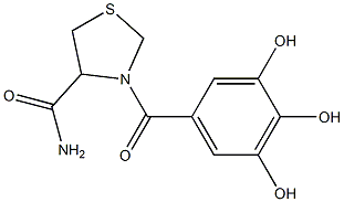 3-Galloylthiazolidine-4-carboxamide 结构式