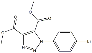 1-(4-Bromophenyl)-1H-1,2,3-triazole-4,5-dicarboxylic acid dimethyl ester 结构式