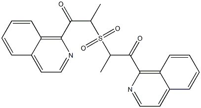 Methyl(2-oxo-2-(isoquinolin-1-yl)ethyl) sulfone 结构式