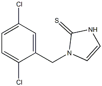 1-(2,5-Dichlorobenzyl)-1,3-dihydro-2H-imidazole-2-thione 结构式