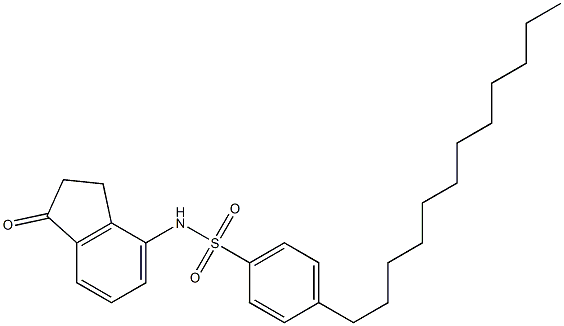 4-(p-Dodecylphenylsulfonylamino)-1-indanone 结构式