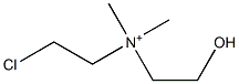 (2-Chloroethyl)(2-hydroxyethyl)dimethylaminium 结构式