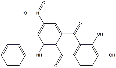 1-Anilino-5,6-dihydroxy-3-nitroanthraquinone 结构式