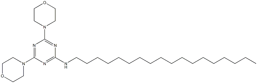 2,4-Bismorpholino-6-stearylamino-1,3,5-triazine 结构式